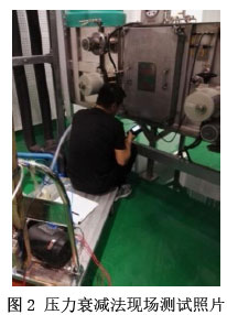 图2 压力衰减法现场测试照片